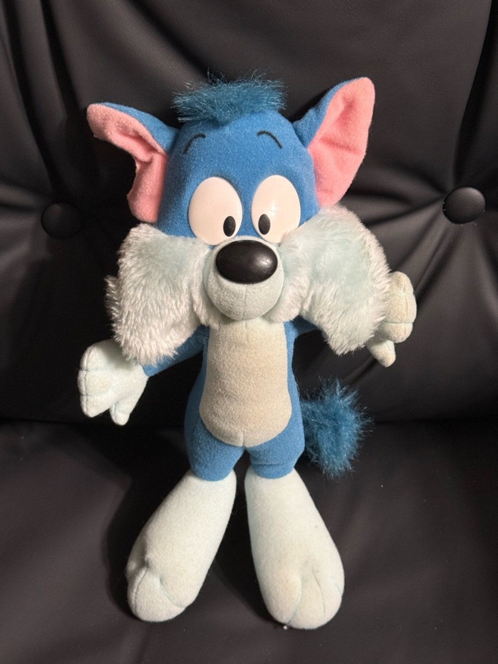 Vintage Furball Tiny Toon Adventures Plush 90s Warner Bros Stuffed Animal